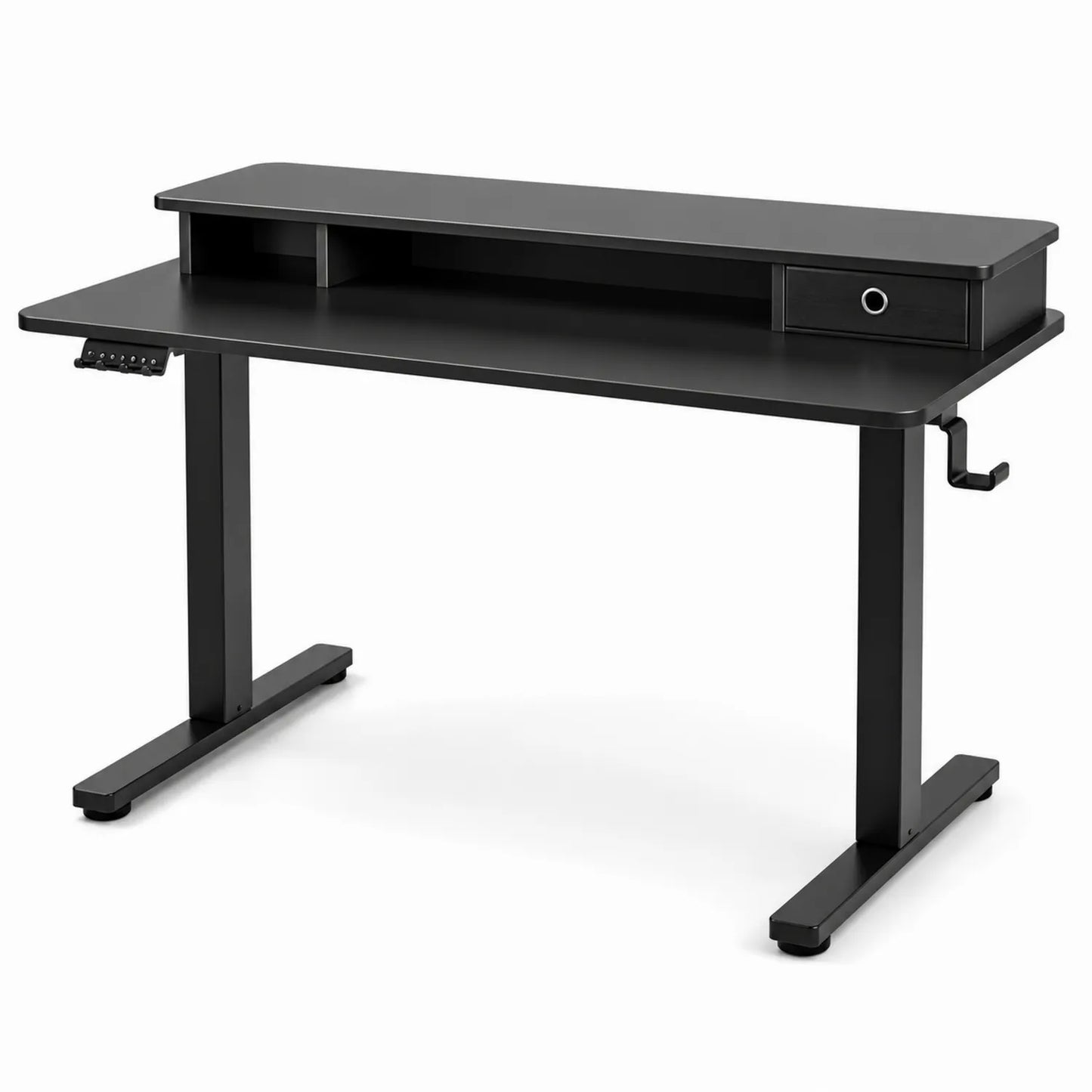 Höhenverstellbarer Schreibtisch 120x60 cm Metall Schwarz