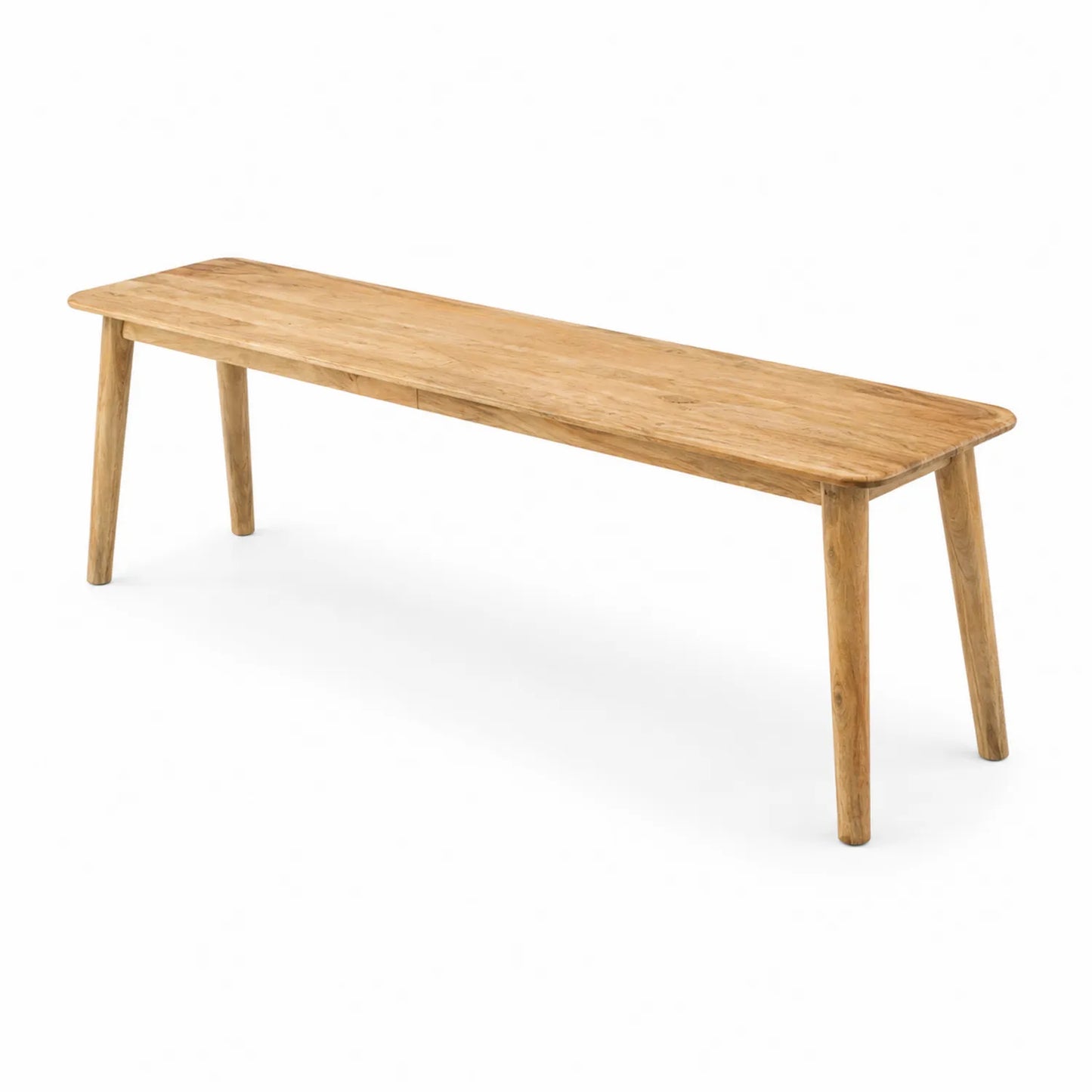Holzbank Rechteckig 180x35x45 cm Massivholz Eiche