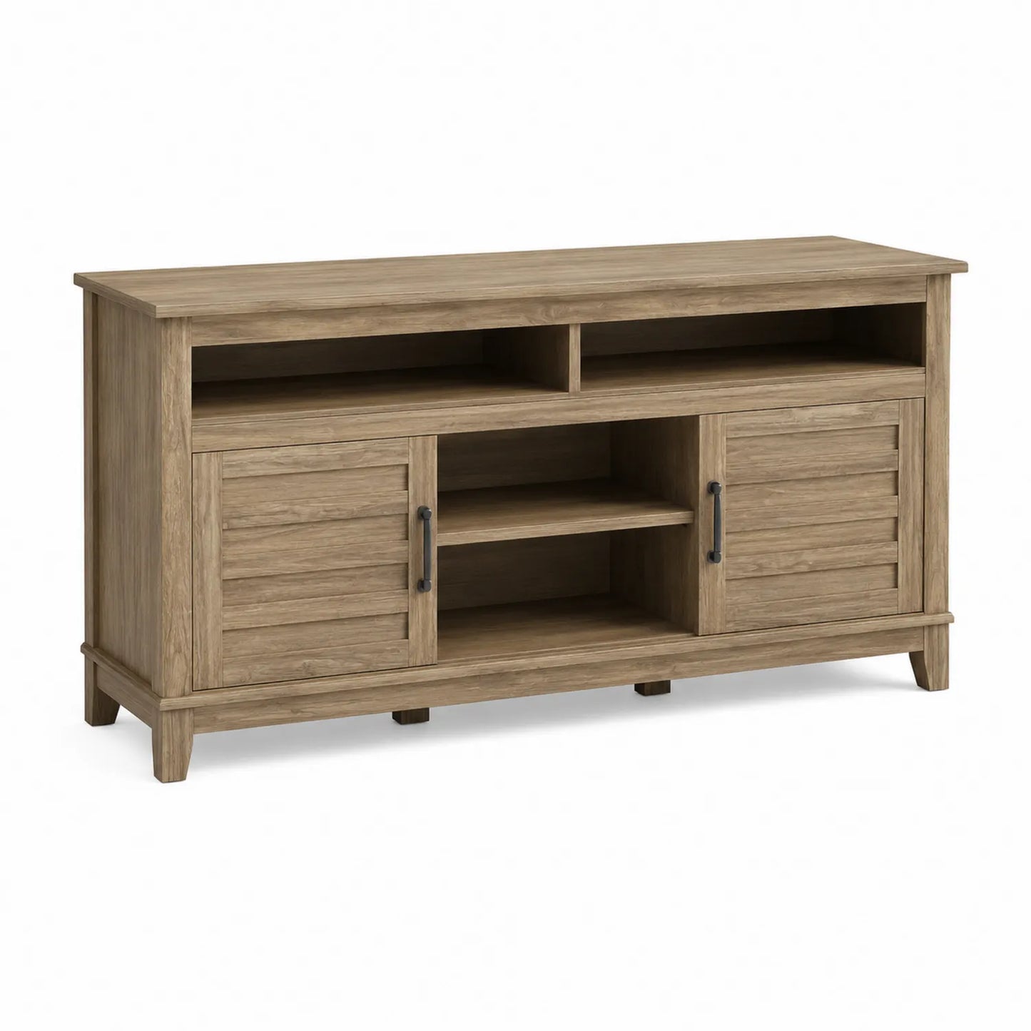 TV-Schrank aus Holzfurnier 120x40x60cm Eiche