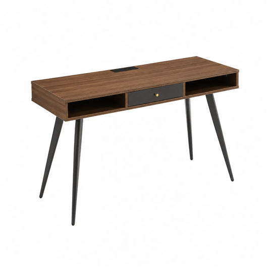 Schreibtisch Holzwerkstoff Walnuss 120x60x75 cm