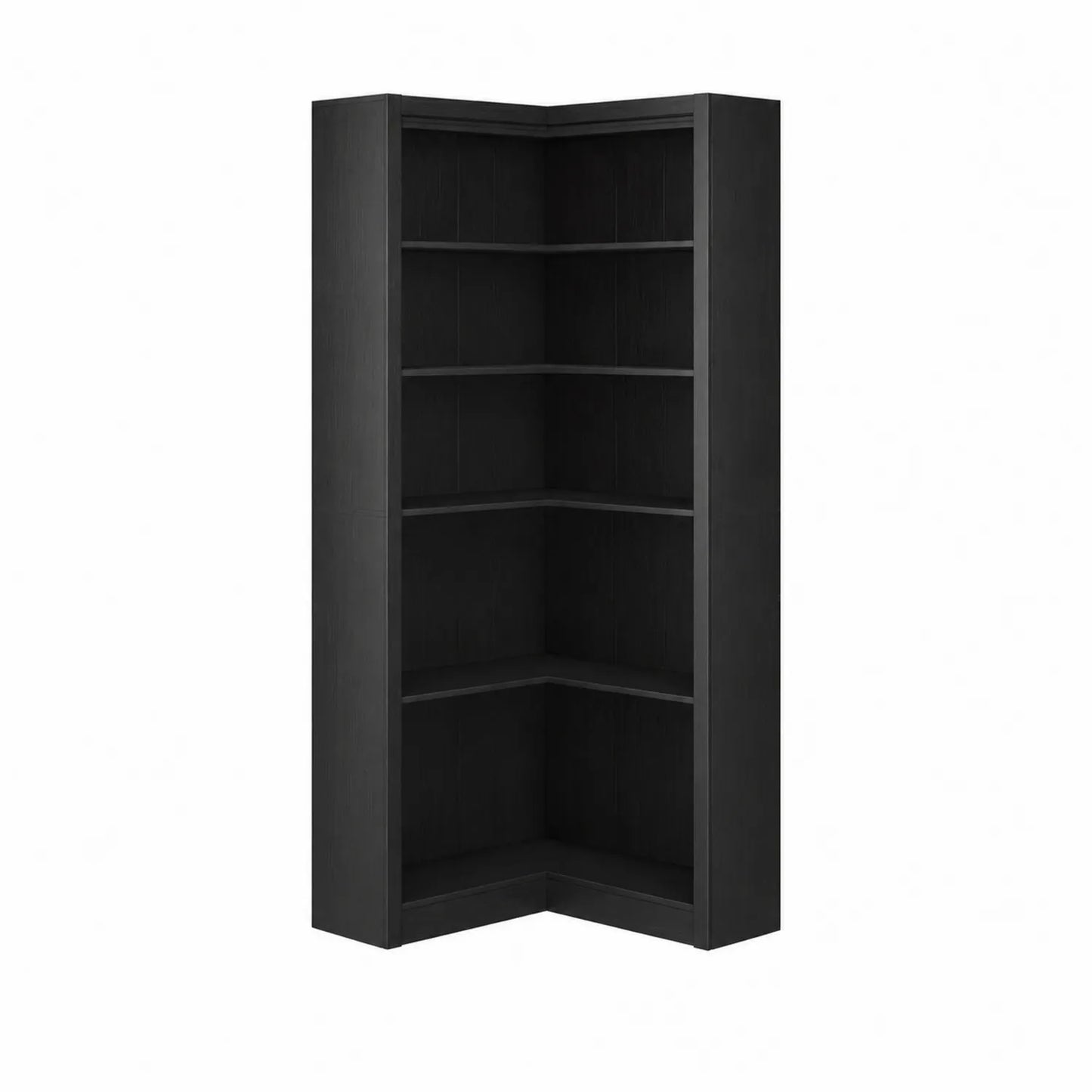 Eckiges Bücherregal Holzwerkstoff Schwarz 180cm Höhe