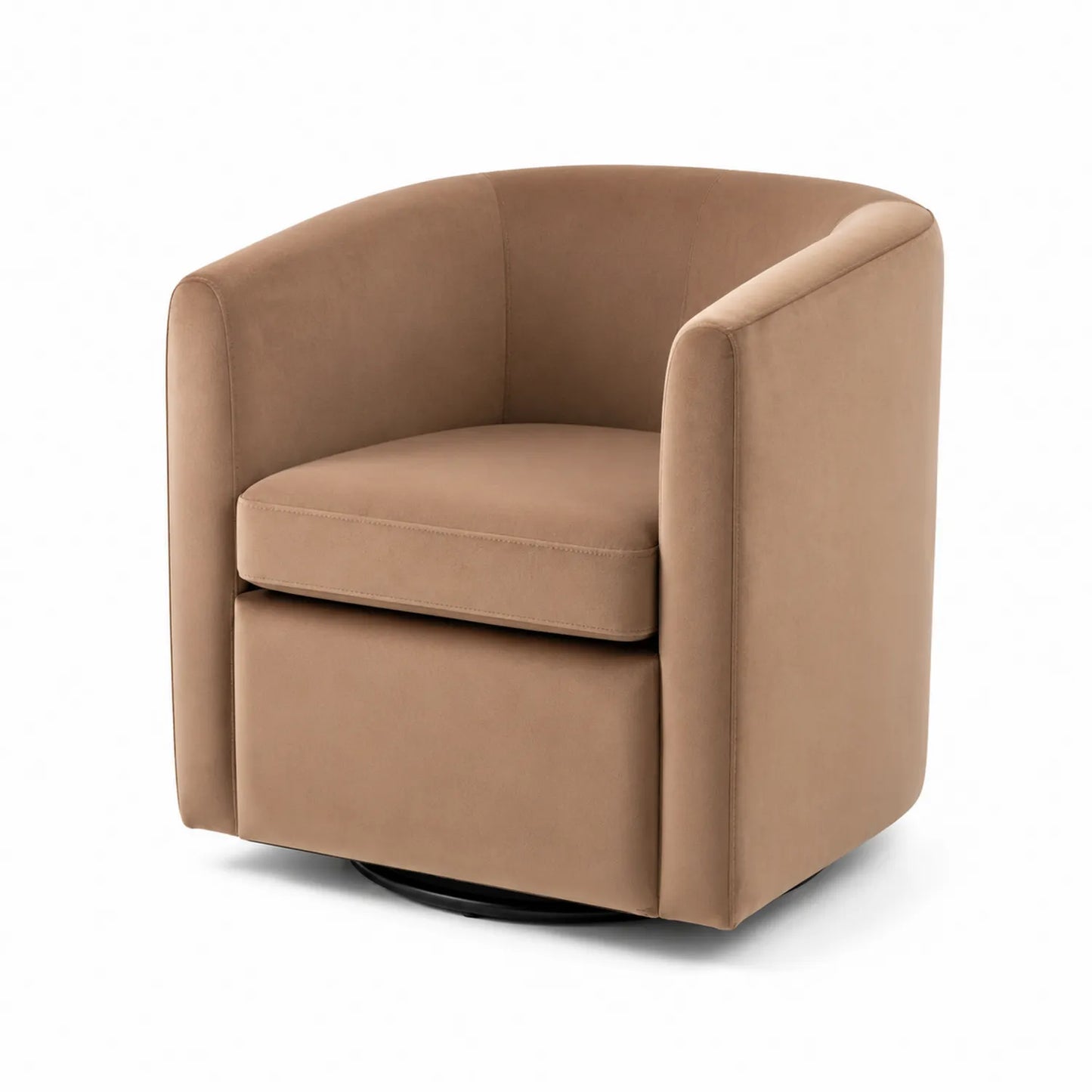 Drehbarer Mikrofaser Sessel Braun