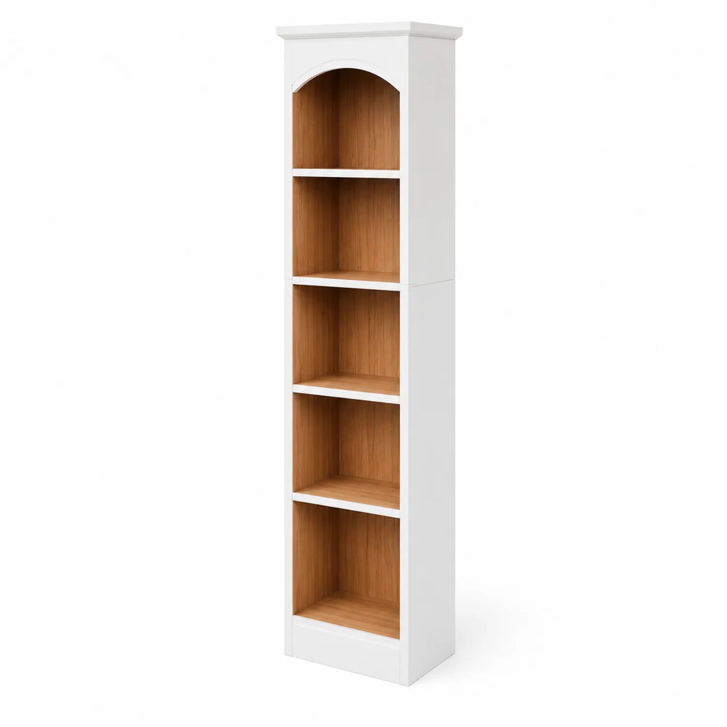 Bücherregal Holz weiß/Eiche 180cm