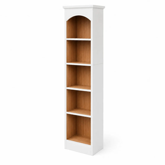Bücherregal Holz weiß/Eiche 180cm