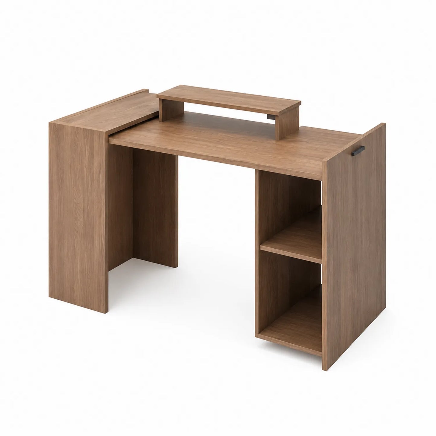 Schreibtisch mit Regalen Holz Braun 120x50x75cm